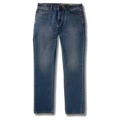 Volcom Vorta Denim Jeans In Middle Broken Blue