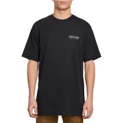 Volcom Wheat Paste Short Sleeve T-Shirt In Black