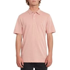 Volcom Wowzer Short Sleeve Polo Shirt In Sandstone