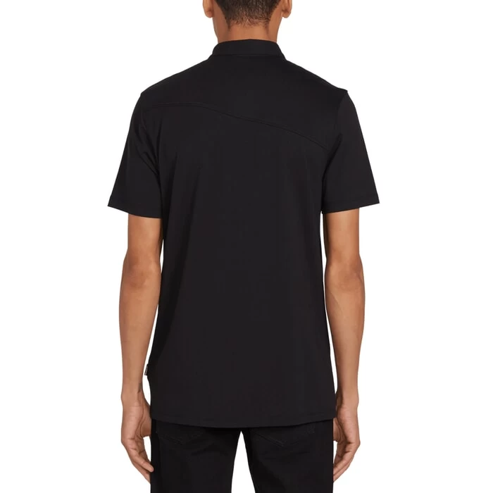 Volcom Wowzer Short Sleeve Polo Shirt In Black 2 Volcom Wowzer Short Sleeve Polo Shirt In Black - Image 2